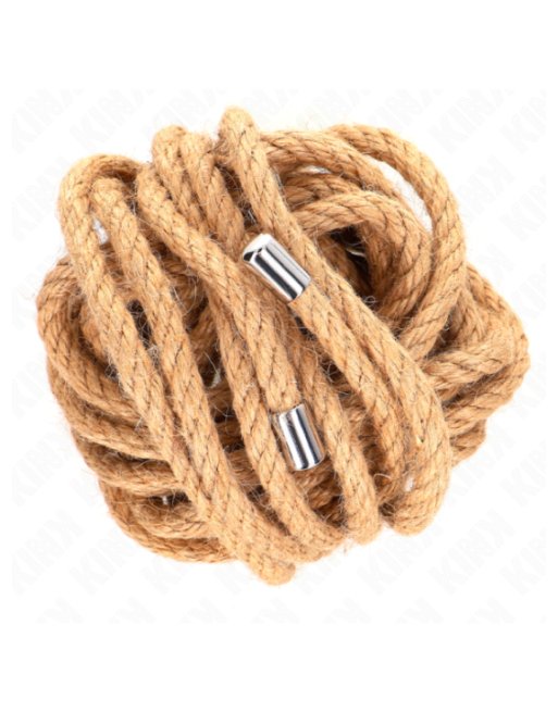 KINK - CORDA DI CANAPA CON TESTA IN METALLO 5 METRI