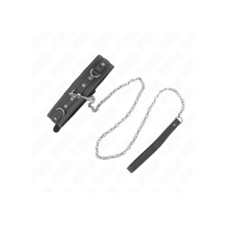 KINK - COLLANA IN PELLE PVC CON CINTURA 105 CM RIVETTO STRASS 41