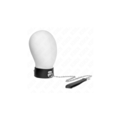 KINK - COLLANA CON CINTURA 65 CM CON CINTURINO LARGO NERO REGOLABILE 33,5-41 CM X 5 CM