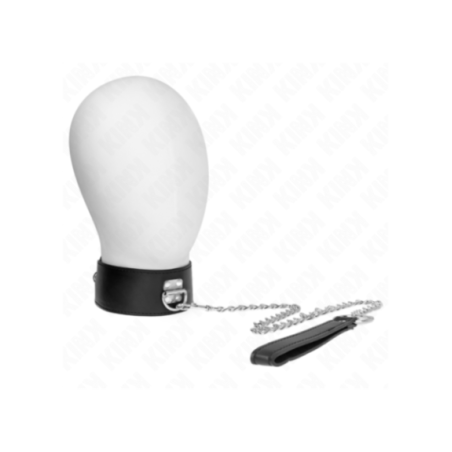 KINK - COLLANA CON CINTURA 65 CM CON CINTURINO LARGO NERO REGOLABILE 33,5-41 CM X 5 CM