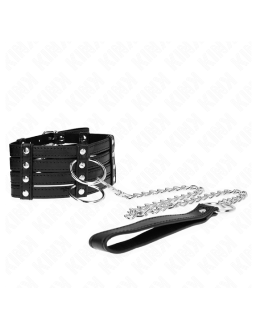 KINK - COLLANA CON CINTURA 65 CM STILE SUB REGOLABILE 35-51 CM X 7 CM