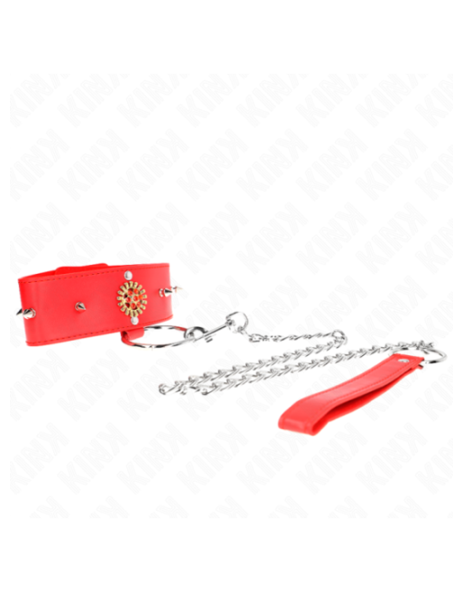 KINK - COLLANA DI DIAMANTI ROSSI CON CINTURA 65 CM REGOLABILE 35-51 CM X 7 CM