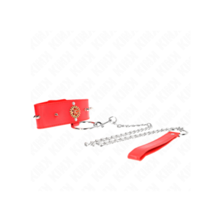 KINK - COLLANA DI DIAMANTI ROSSI CON CINTURA 65 CM REGOLABILE 35-51 CM X 7 CM