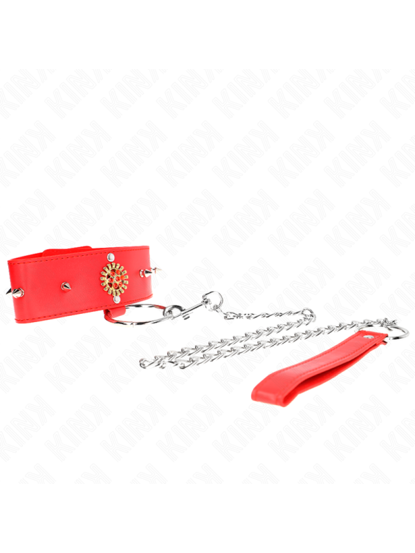 KINK - COLLANA DI DIAMANTI ROSSI CON CINTURA 65 CM REGOLABILE 35-51 CM X 7 CM