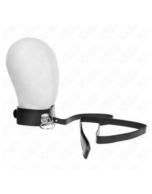 KINK - GUINZAGLIO BORCHIE 116 CM COLLARE CON CINTURINO IN SIMILPELLE 50 X 5 CM