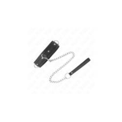 KINK - COLLANA CON GUINZAGLIO 65 CM MODELLO 3 ANELLI 1 REGOLABILE 38-49 CM X 5 CM