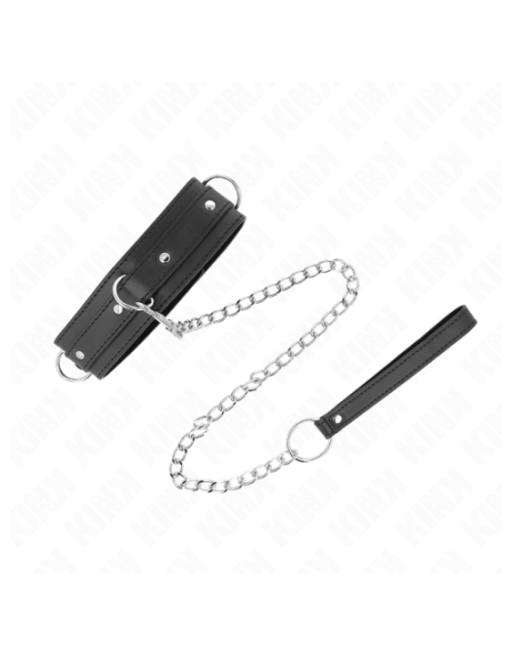 KINK - COLLANA CON GUINZAGLIO 65 CM MODELLO 3 ANELLI 1 REGOLABILE 38-49 CM X 5 CM
