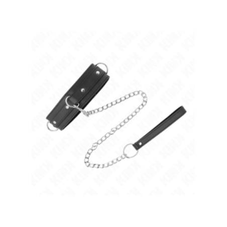 KINK - COLLANA CON GUINZAGLIO 65 CM MODELLO 3 ANELLI 1 REGOLABILE 38-49 CM X 5 CM