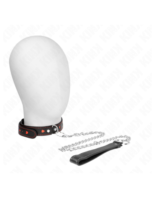 KINK - COLLANA CON CINTURINO 65 CM DETTAGLI CUORE 52,5 X 2,5 CM
