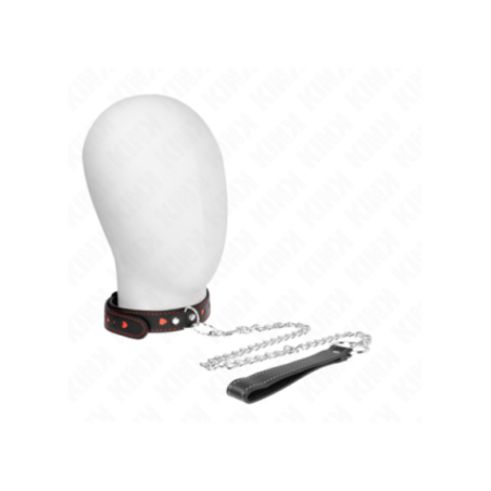 KINK - COLLANA CON CINTURINO 65 CM DETTAGLI CUORE 52,5 X 2,5 CM