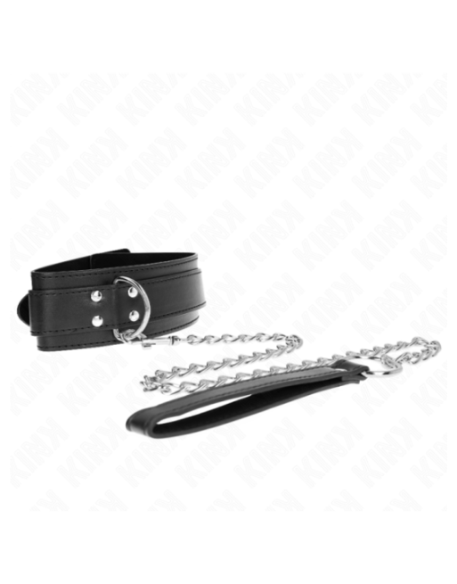 KINK - COLLANA CON CINTURINO 65 CM FIBBIE ARGENTO REGOLABILE 33-46 CM X 5,5 CM