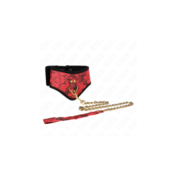 KINK - COLLANA MODELLO SCANDALO CON CINTURINO IN PIZZO 75 CM 44 X 10 CM
