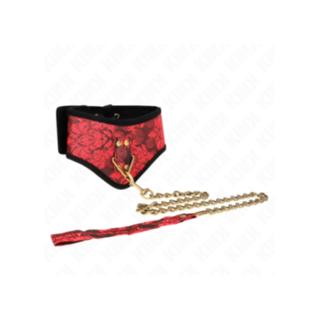 KINK - COLLANA MODELLO SCANDALO CON CINTURINO IN PIZZO 75 CM 44 X 10 CM