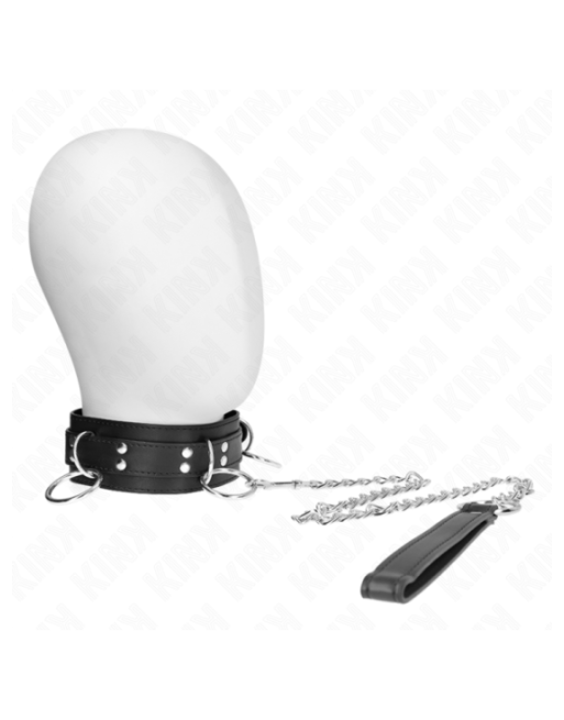 KINK - COLLANA SCHIAVITÙ 3 ANELLI CON CINTURINO 80 CM 53 X 5 CM