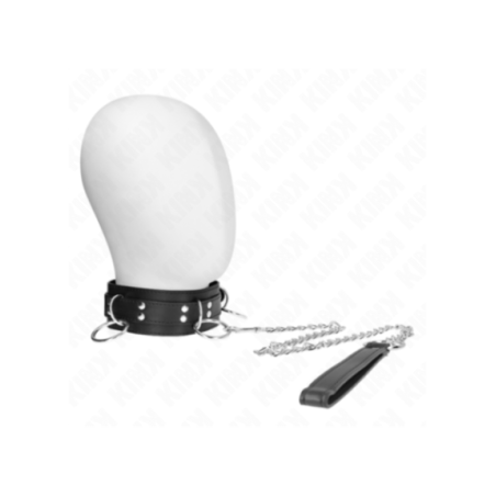 KINK - COLLANA SCHIAVITÙ 3 ANELLI CON CINTURINO 80 CM 53 X 5 CM