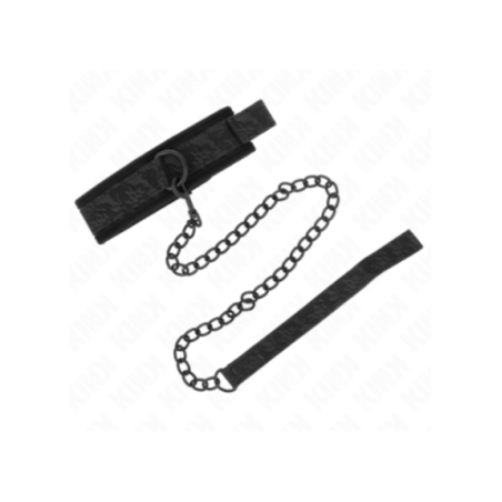 KINK - COLLARE MODELLO BASE CON GUINZAGLIO 77 CM MODELLO 5 REGOLABILE 34-54 CM X 5 CM