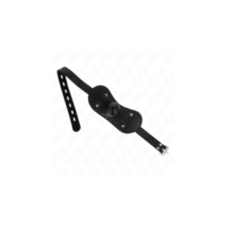 KINK - MASCHERA BOCCA BALL GAG CON SERRATURA REGOLABILE 42-60 CM