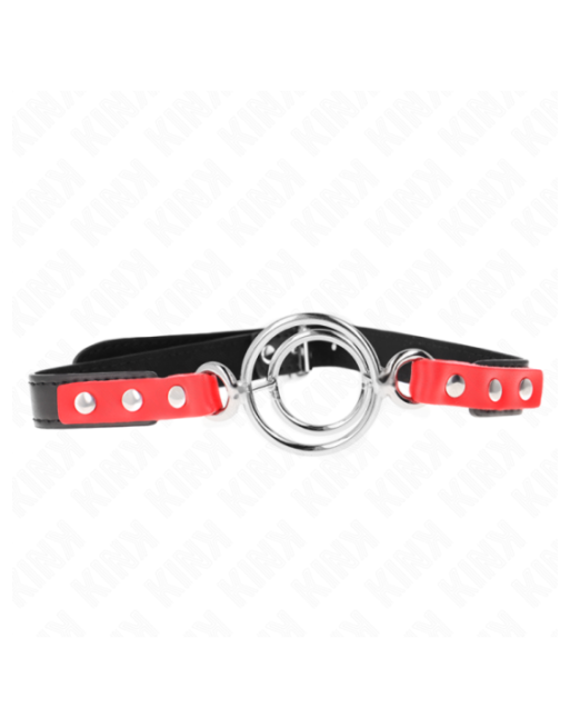 KINK - GAG CON O-RING MULTIPLI 4/4,8 CM ROSSO 38 X 56 CM