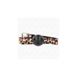 KINK - PALLA TRASPIRANTE LEOPARDO 4,5 CM BAVAGLIO 65 x 2,5 CM