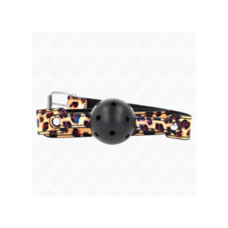 KINK - PALLA TRASPIRANTE LEOPARDO 4,5 CM BAVAGLIO 65 x 2,5 CM