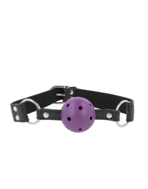 KINK - PALLA TRASPIRANTE BAVAGLIO 4 CM CON DOPPIO RIVETTO VIOLA 62,5 x 2,5 CM REGOLABILE 42-58 CM