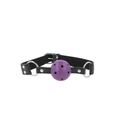 KINK - PALLA TRASPIRANTE BAVAGLIO 4 CM CON DOPPIO RIVETTO VIOLA 62,5 x 2,5 CM REGOLABILE 42-58 CM