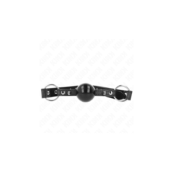 KINK - BALL GAG 4 CM CON RIVETTO PUNTA E CHIUSURA A SCATTO 65 x 2 CM