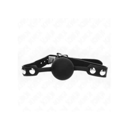 KINK - MODELLO 1 PALLA IN SILICONE 4 CM GAG CON SERRATURA 60 x 2 CM