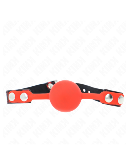 KINK - MODELLO 2 PALLA IN SILICONE 4 CM GAG CON SERRATURA 60 x 2 CM