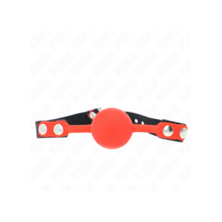 KINK - MODELLO 2 PALLA IN SILICONE 4 CM GAG CON SERRATURA 60 x 2 CM
