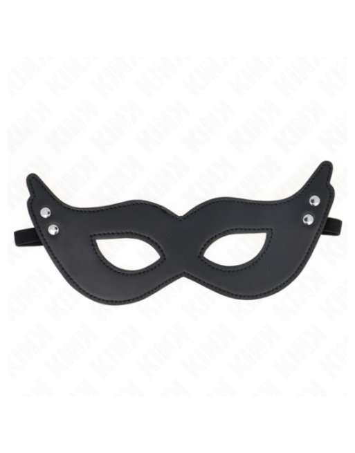 KINK - MASCHERA IN SIMILPELLE CON RIVETTI MODELLO 1 26 x 8 CM