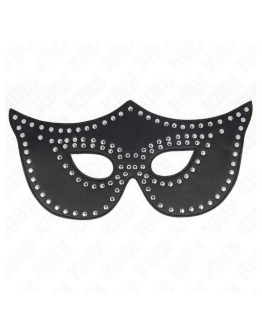 KINK - MASCHERA IN SIMILPELLE CON RIVETTI MODELLO 2 30 x 12 CM