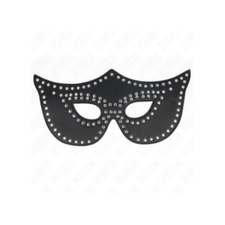 KINK - MASCHERA IN SIMILPELLE CON RIVETTI MODELLO 2 30 x 12 CM