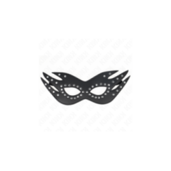 KINK - MASCHERA IN SIMILPELLE CON RIVETTI MODELLO 3 26 x 9,5 CM