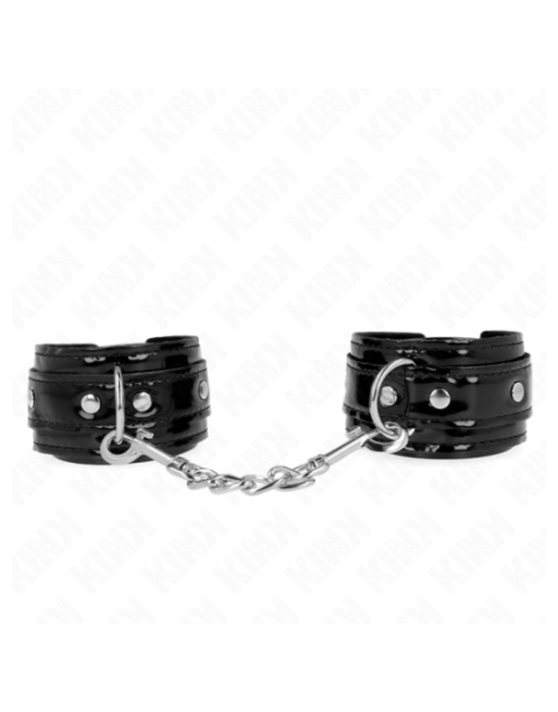 KINK - POLSI IN NEOPRENE LUCIDO REGOLABILI 17-24 CM X 4,5 CM