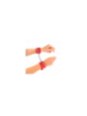 KINK - BRACCIALI CON DOPPIA LINEA DI BORCHIE REGOLABILI ROSSO