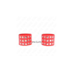 KINK - RESISTENZA DA POLSO CON CHIUSURA A SCATTO ROSSO REGOLABILE 19-24 CM X 5,5 CM