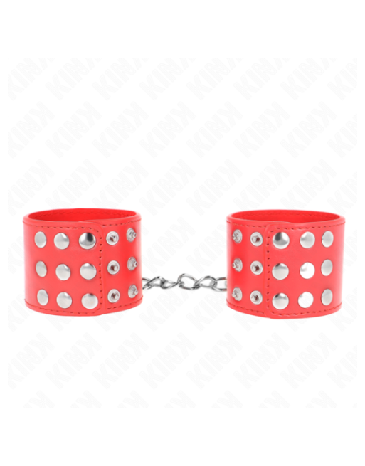 KINK - RESISTENZA DA POLSO CON CHIUSURA A SCATTO ROSSO REGOLABILE 19-24 CM X 5,5 CM