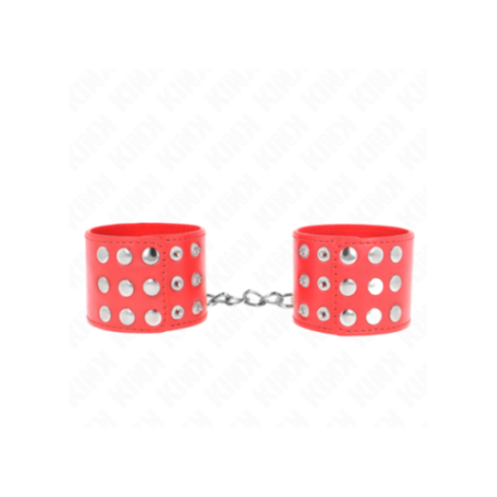 KINK - RESISTENZA DA POLSO CON CHIUSURA A SCATTO ROSSO REGOLABILE 19-24 CM X 5,5 CM