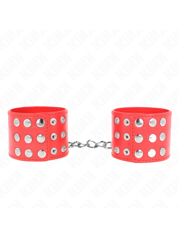 KINK - RESISTENZA DA POLSO CON CHIUSURA A SCATTO ROSSO REGOLABILE 19-24 CM X 5,5 CM