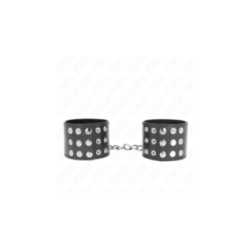 KINK - RESISTENZA DA POLSO CON CHIUSURA A SCATTO NERA REGOLABILE 19-24 CM X 5,5 CM