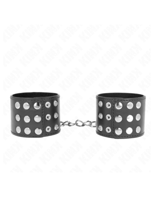 KINK - RESISTENZA DA POLSO CON CHIUSURA A SCATTO NERA REGOLABILE 19-24 CM X 5,5 CM