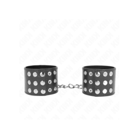 KINK - RESISTENZA DA POLSO CON CHIUSURA A SCATTO NERA REGOLABILE 19-24 CM X 5,5 CM