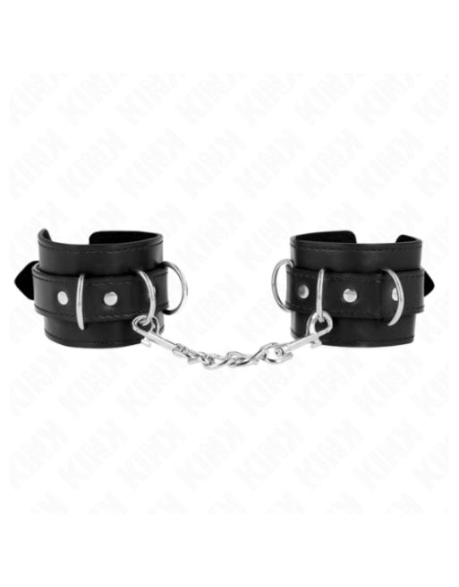KINK - RESISTENZA DA POLSO CON 3 ANELLI A D REGOLABILE NERO 17,5-25 CM X 6 CM