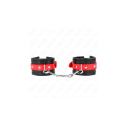 KINK - RESISTENZA DA POLSO NERA CON CINTURA ROSSA REGOLABILE 17-28 CM X 6 CM
