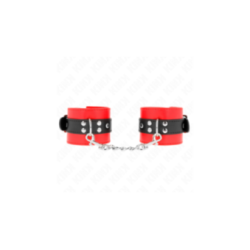 KINK - RESISTENZA DA POLSO ROSSO CON CINTURA NERA REGOLABILE 17-28 CM X 6 CM