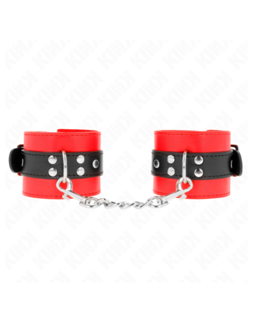 KINK - RESISTENZA DA POLSO ROSSO CON CINTURA NERA REGOLABILE 17-28 CM X 6 CM