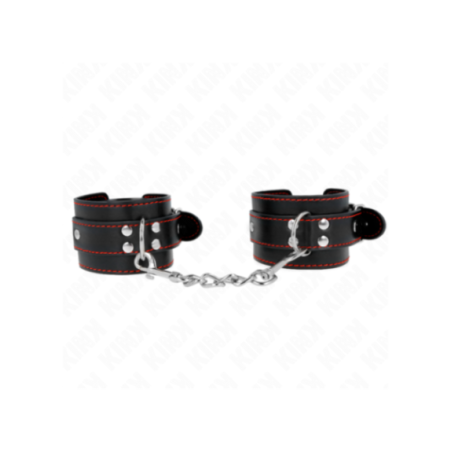 KINK - RESISTENZA DA POLSO NERA CON FODERA ROSSA REGOLABILE 20-28 CM X 5,5 CM