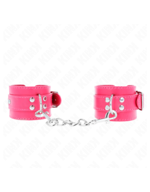 KINK - TENUTA DA POLSO ROSA LAMPONE CON FODERA ROSA LAMPONE REGOLABILE 20-28 CM X 5,5 CM