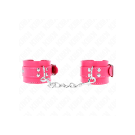 KINK - TENUTA DA POLSO ROSA LAMPONE CON FODERA ROSA LAMPONE REGOLABILE 20-28 CM X 5,5 CM
